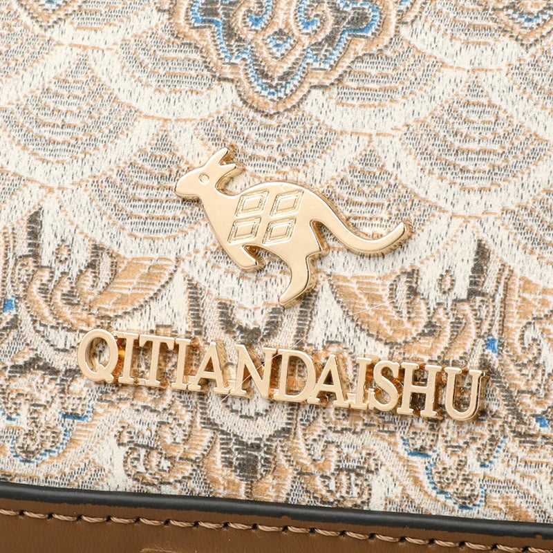 Luxury Designer Trend Embroidered Women's Shoulder Bag High Quality Soft Leather Women Crossbody Bags Female Handbag Sac A Main