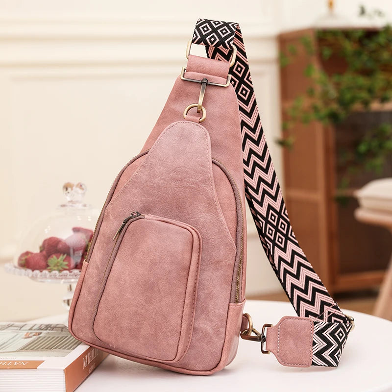 Bags for Women Newly Women Chest Pack Female Sling Bags Crossbody Waterproof Shoulder Chest Bag Casual PU Leather Messenger Pack