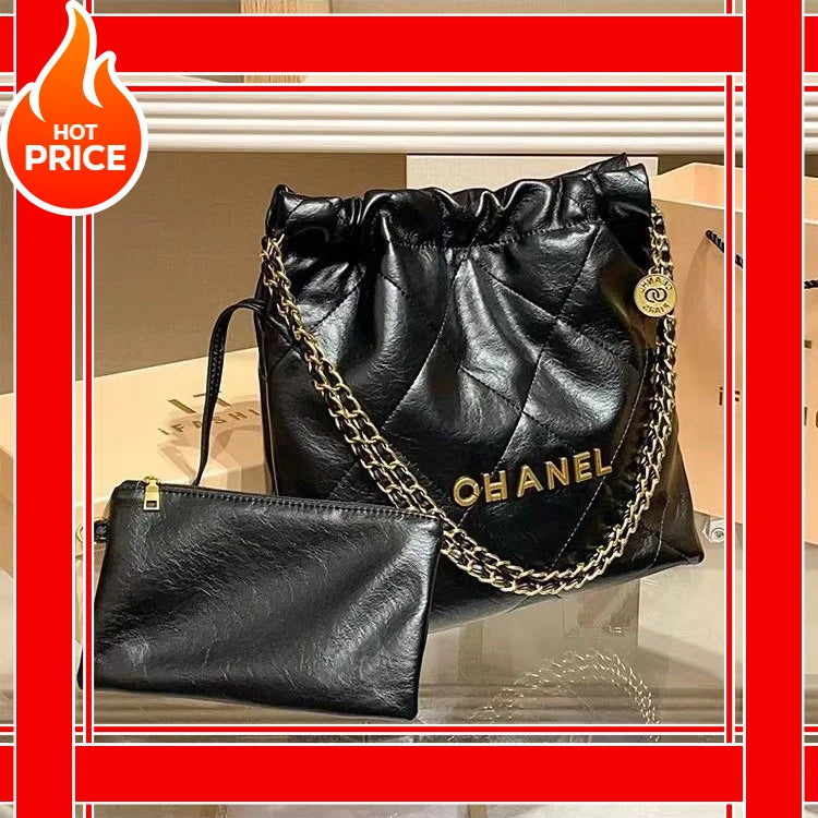 2025 New Garbage Bag Tote Bag Women's Large Capacity Diamond Grid Chain Premium Single Shoulder Underarm Bag