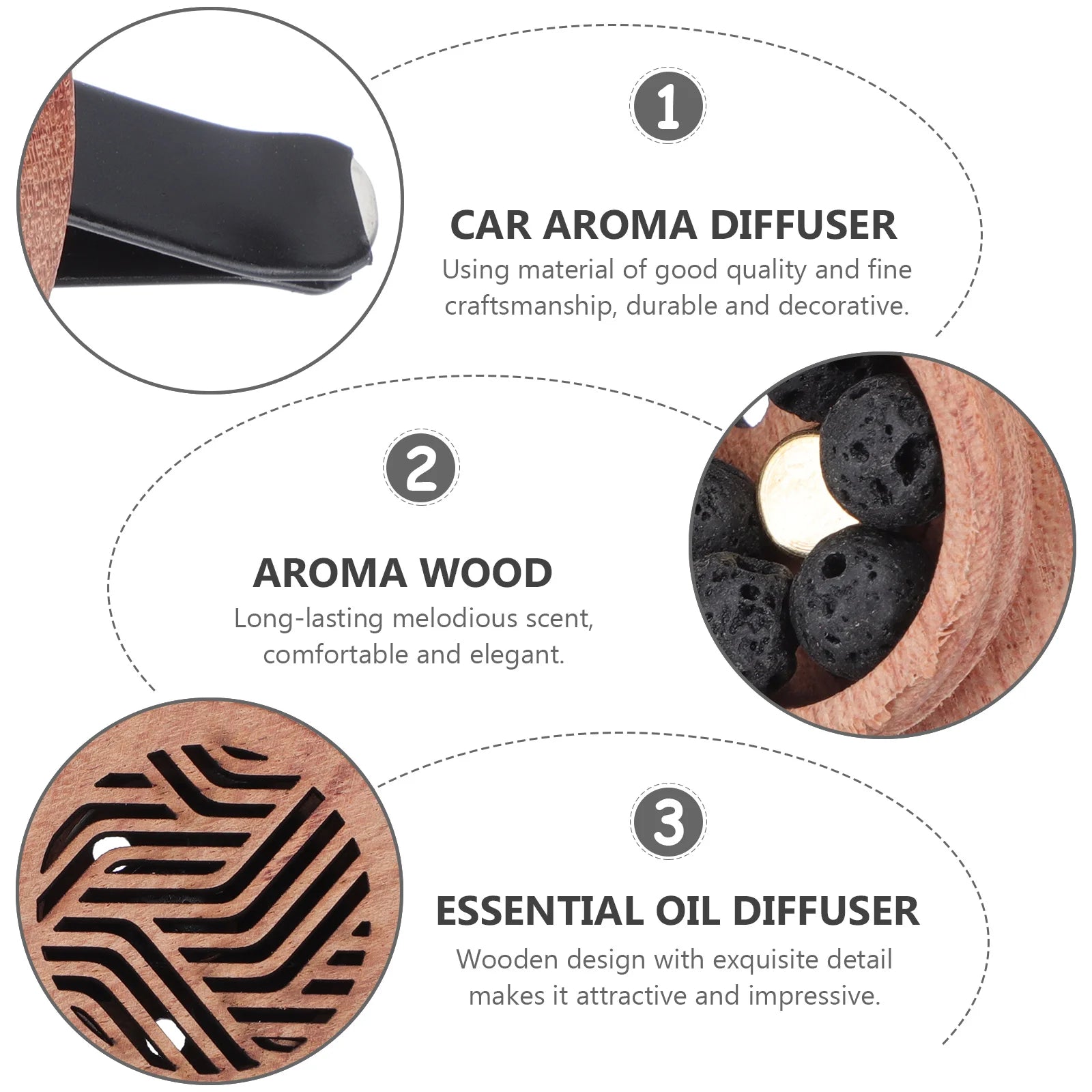 Aroma Diffuser Perfume Clip for Car Air Freshener Stainless Steel Aromatherapy Vent Office Scent Machine