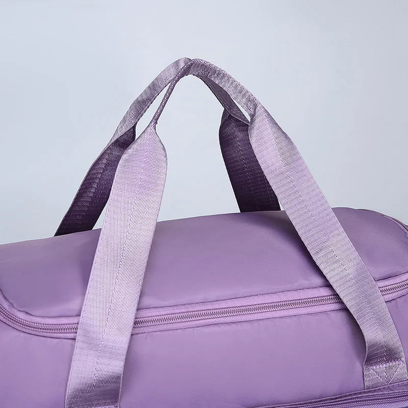 Travel Bag Large Capacity Weekender Overnight Carry On Duffle Bags with Shoe Compartment Sports Fitness Gym Bags for Women