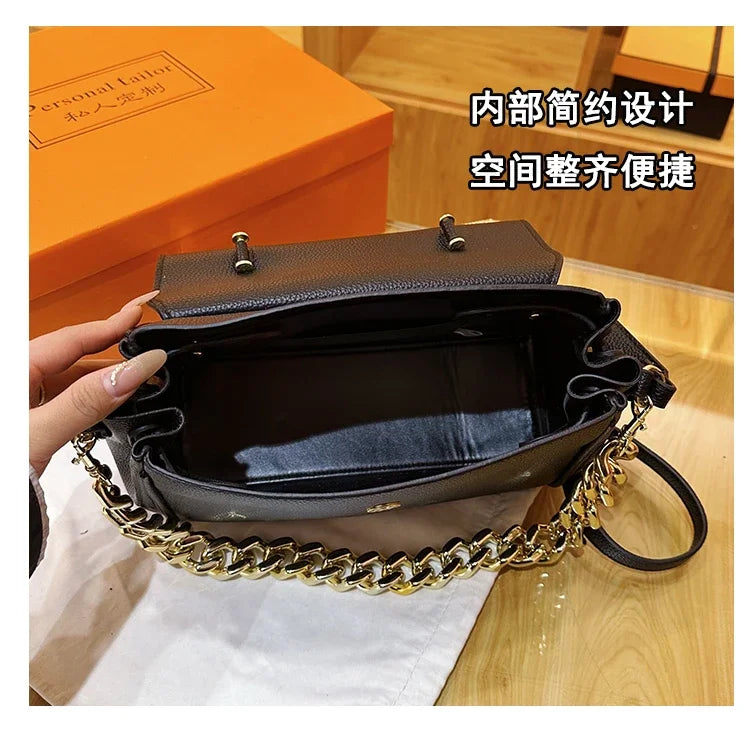 Famous Designer Women's Stylish Leather Shoulder Bag - Classic Elegant Ladies Crossbody Bag Handbags Fashion