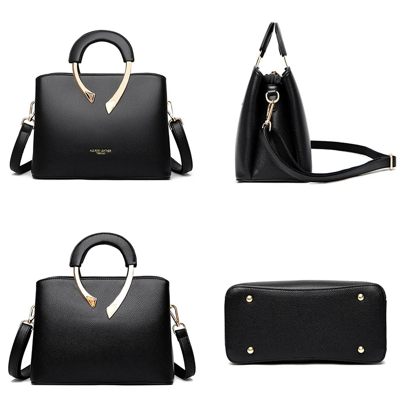 Luxury Handbags Womens Bags Designer 3 Layers Soft Leather Shoulder Crossbody Sac Ladies Large Capacity Shopping Messenger Totes