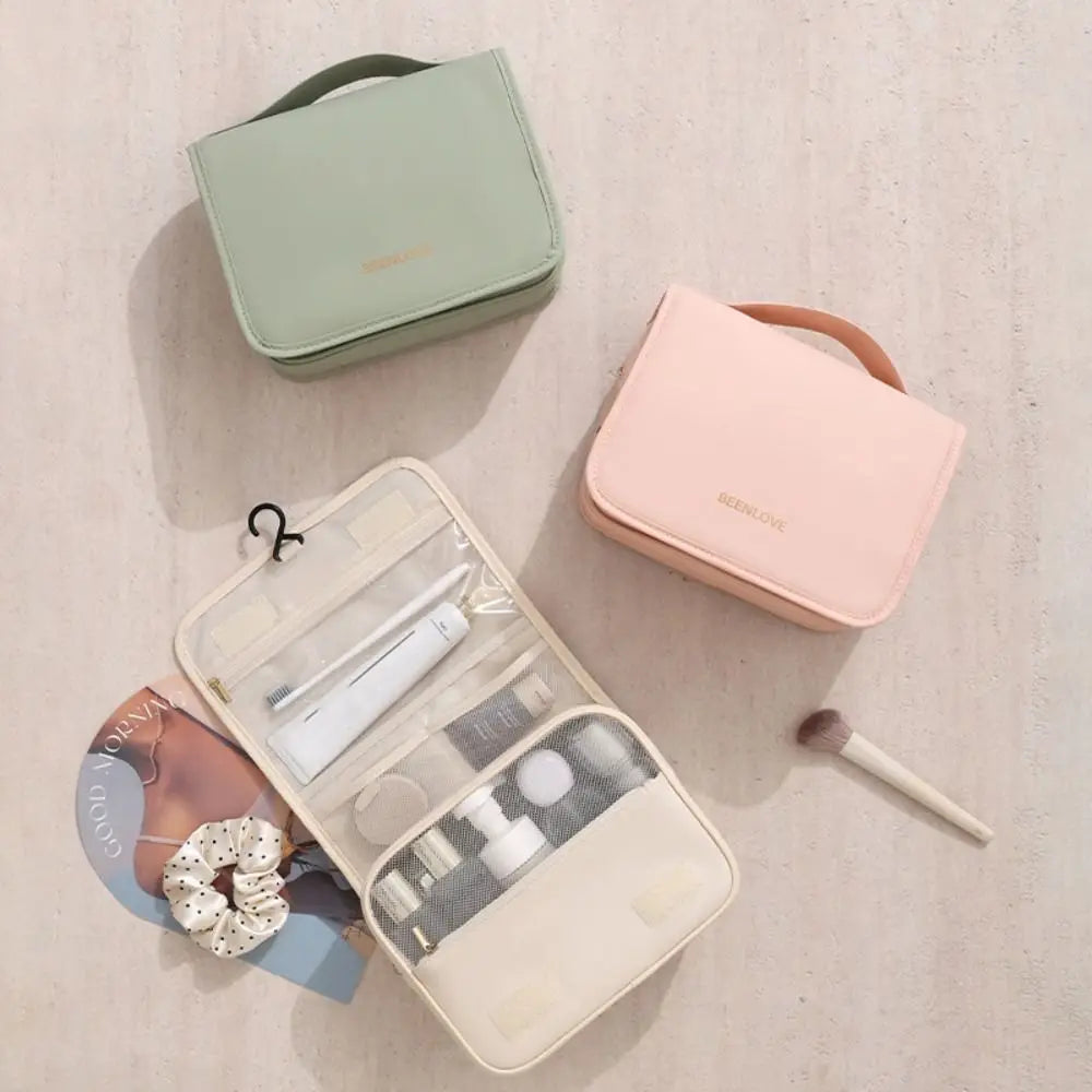 Clutch Bag Nylon Makeup Bag Waterproof Multifunctional Large Cosmetic Bag Large Capacity Skincare Storage Dust-proof Storage Bag