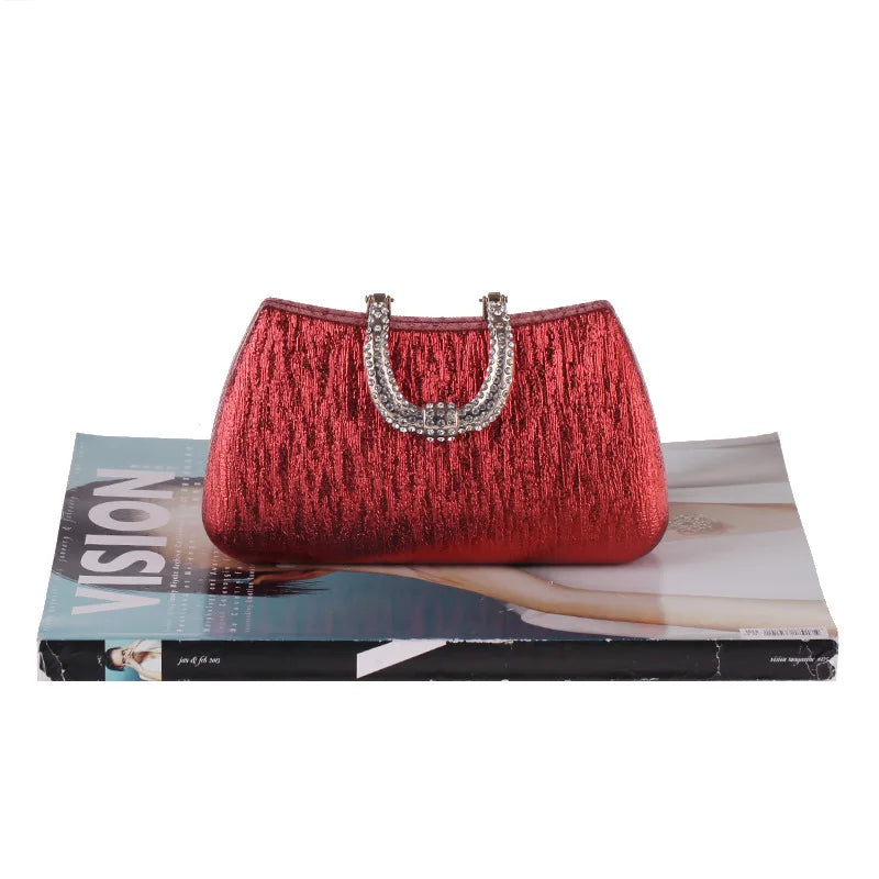 2024 Evening Clutch Luxury Women Gold Shoulder Bags Fashion  Chain Handbag Dinner Handbag Wedding Cocktail Party Coin Purse