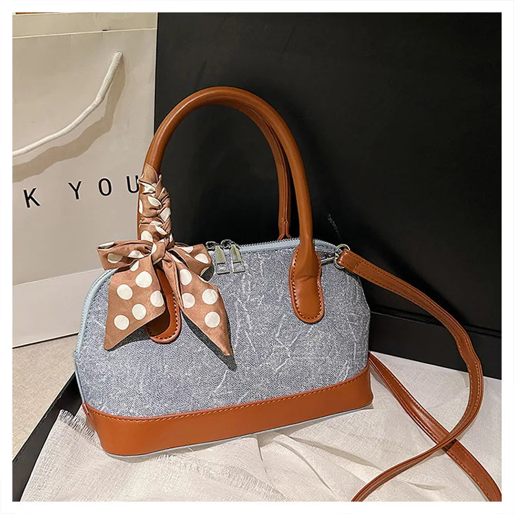 2024 New! Retro Stylish Ruffled Shell Bag - High - End Printed, Ideal for Women's Casual Outings & Versatile Use Free Shipping