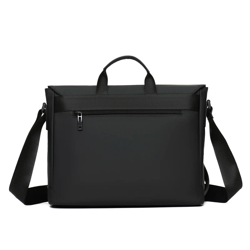 Fashion trend simple atmosphere high-density waterproof fabric casual business men's shoulder handbag crossbody bag masculinity