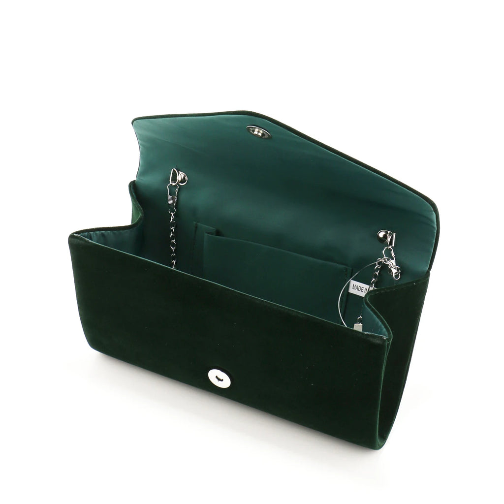 Red Color Women Evening Bags Cover Envelope Design Pary Wedding Girl Handbags With Chan Shoulder Clutch Velvet Fashion Purse