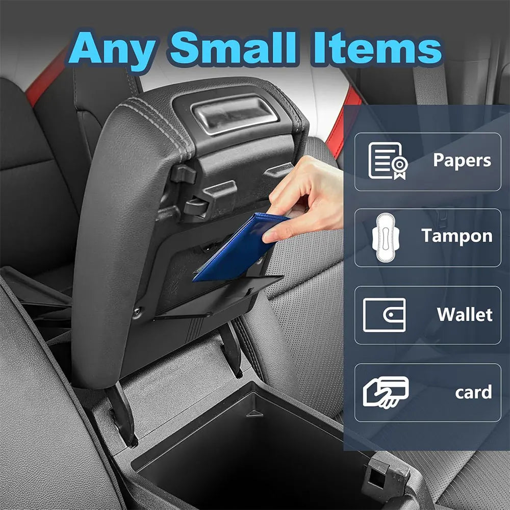 Car Armrest Hidden Storage for Chevy Colorado/GMC Canyon LT/WT 2023 2024 2025 Center Console Secret Organizer Box Accessories