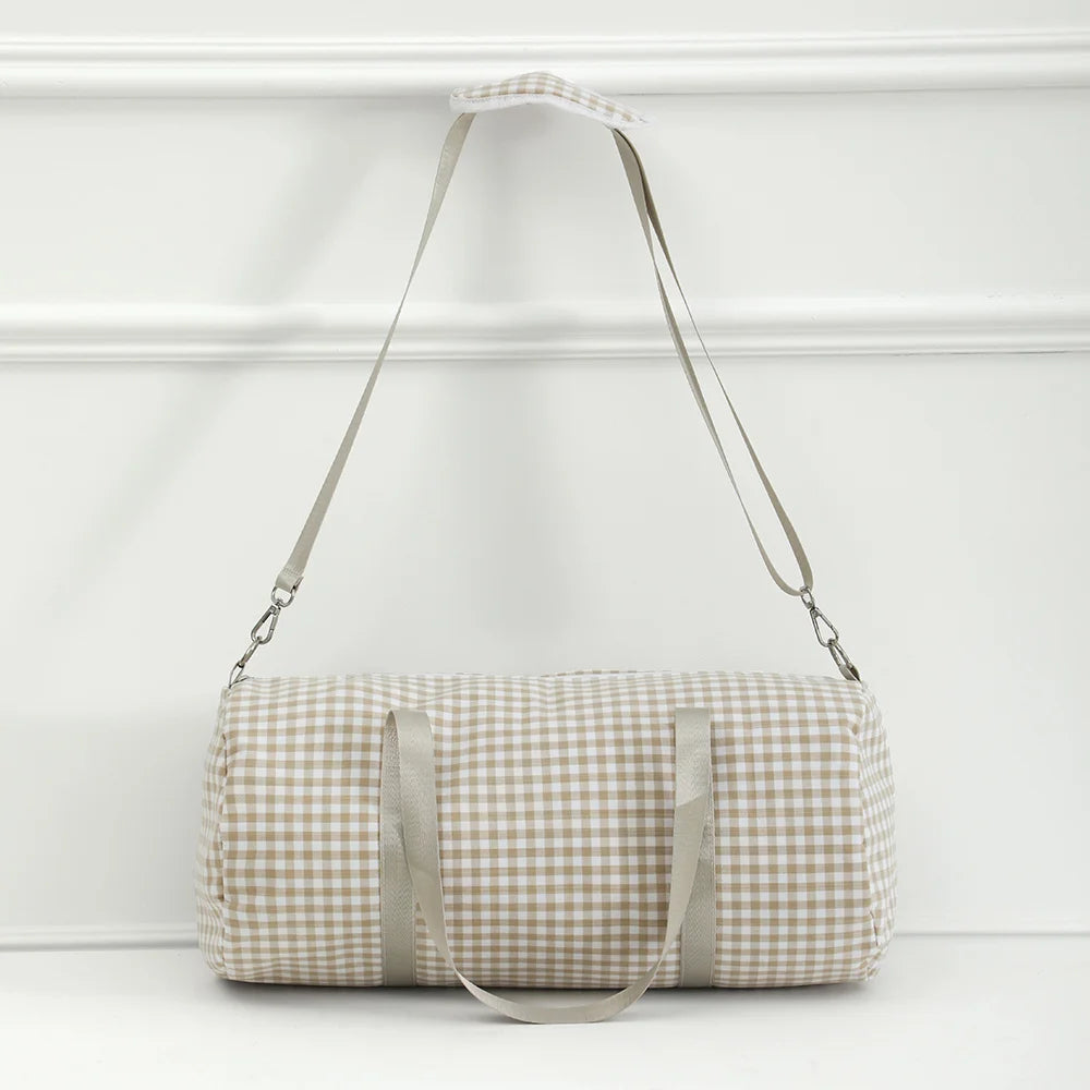 Plaid Duffel Bags For Boys Girls Early Elementary Carry-On Size & Ideal For School Or Overnight Travel Bag