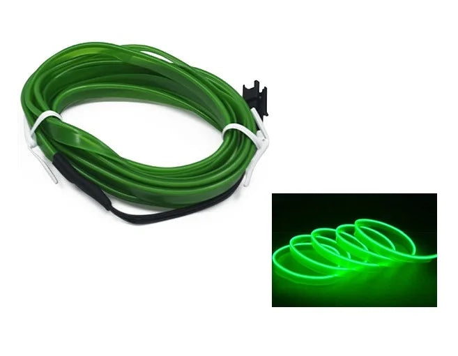10M/1M/3M/5M Car Interior Led Decorative Lamp Wiring Neon Strip For Auto DIY Flexible Ambient Light USB Party Atmosphere Diode