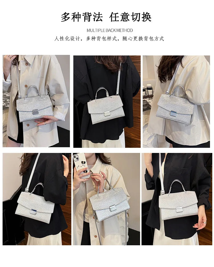 ‌2025 New Luxury Handbag - Crossbody/Shoulder Purse, Premium Leather Square Bag for Women, Stylish & Versatile Daily Accessory