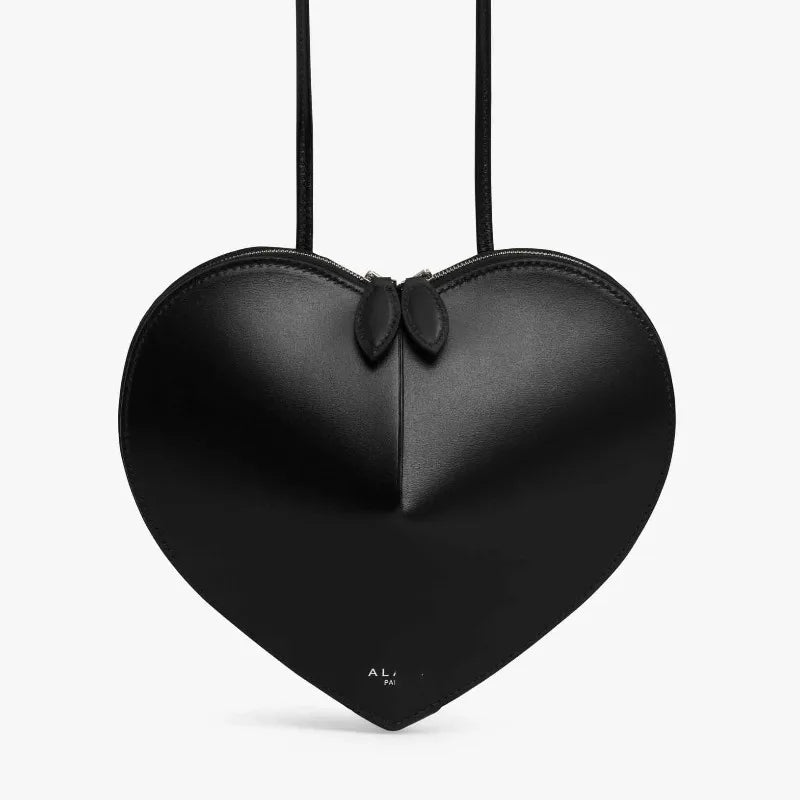 2025 high-texture love bag, mobile phone bag, genuine leather shoulder messenger bag, star heart-shaped bag of the same style