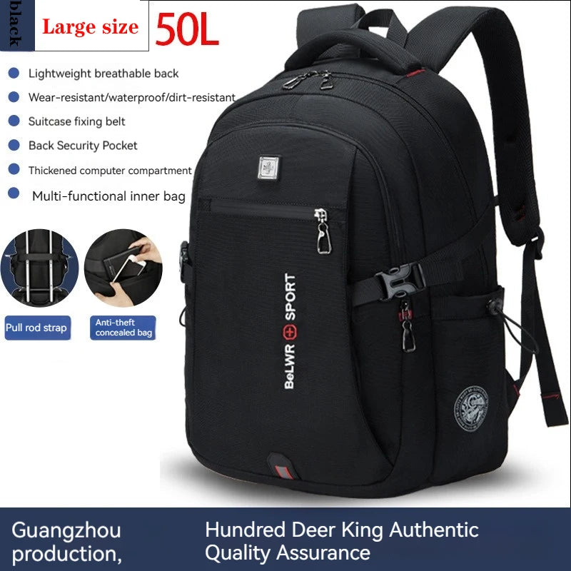 Backpack Primary School Middle School Students High School Bags Large Capacity Ultra-light Load Reduction Outdoor Travel Busines