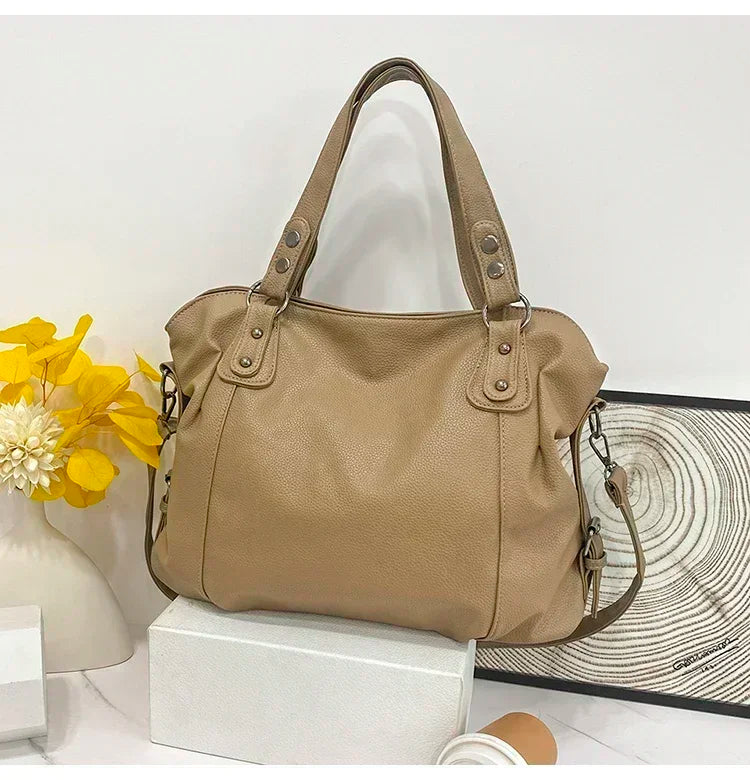 Female Hobo Handbag Large Capacity Shoulder Bags Big Stylsih Tote Bag Ladies Soft Leather Hobos Messenger Bags Women Shopper Bag