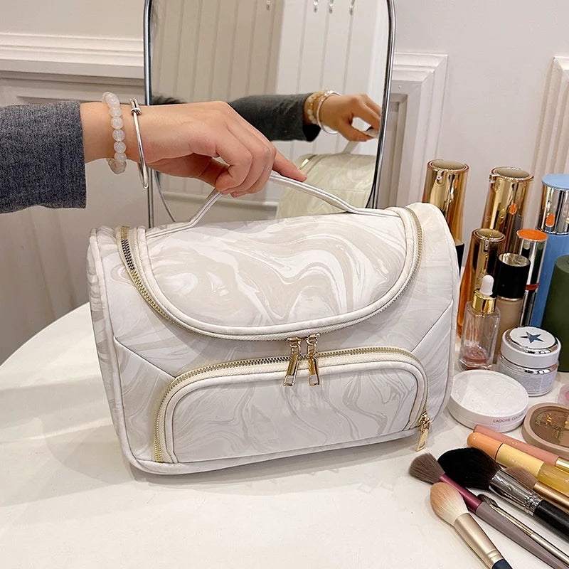 2025 New Luxury Portable Makeup Bag Cosmetics Storage Cases Large Capacity Organizer Travel Toiletry Wash Bag Multifunction Bags