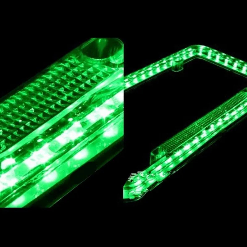 Car License Plate Frame 12V LED Lighting Acrylic U.S. Standard Car Led Luminous License Plate Frame for All Cars