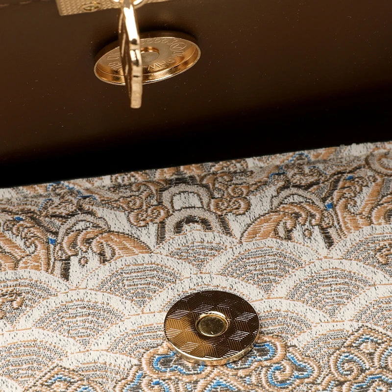 Luxury Designer Trend Embroidered Women's Shoulder Bag High Quality Soft Leather Women Crossbody Bags Female Handbag Sac A Main