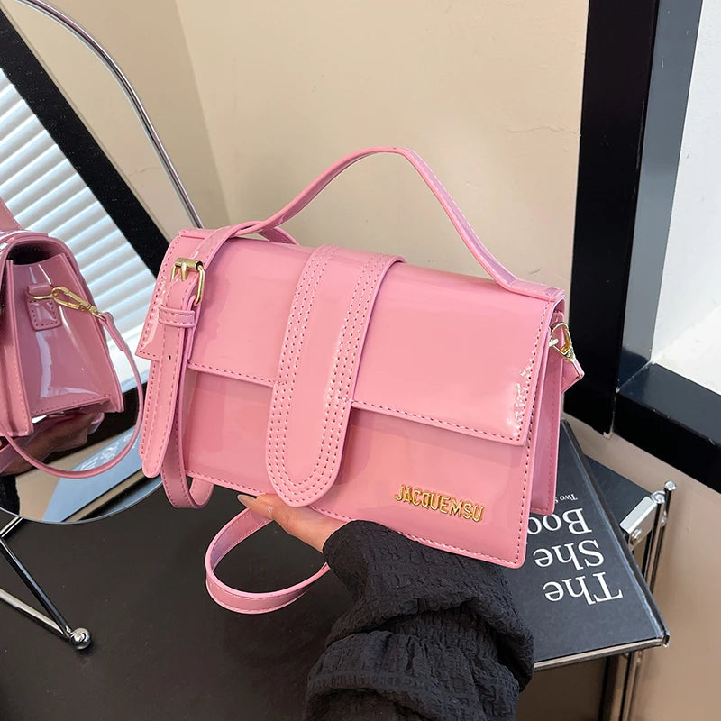 Luxury High-End Designer Paris Fashion Bag For Women Featuring Elegant Leather Crossbody Strap