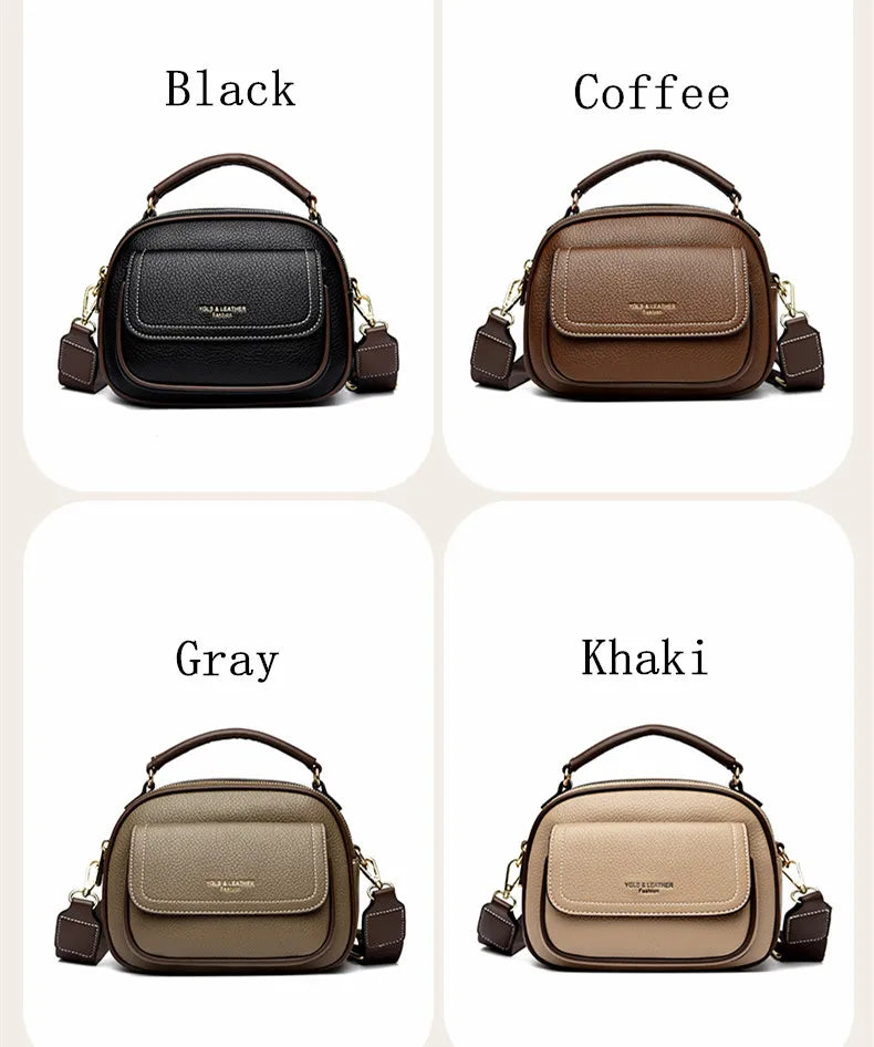 Underarm Bags New Women's Fashion Handbags Retro Solid Color PU Leather Shoulder Casual Women High-ranking Messenger Bags wallet