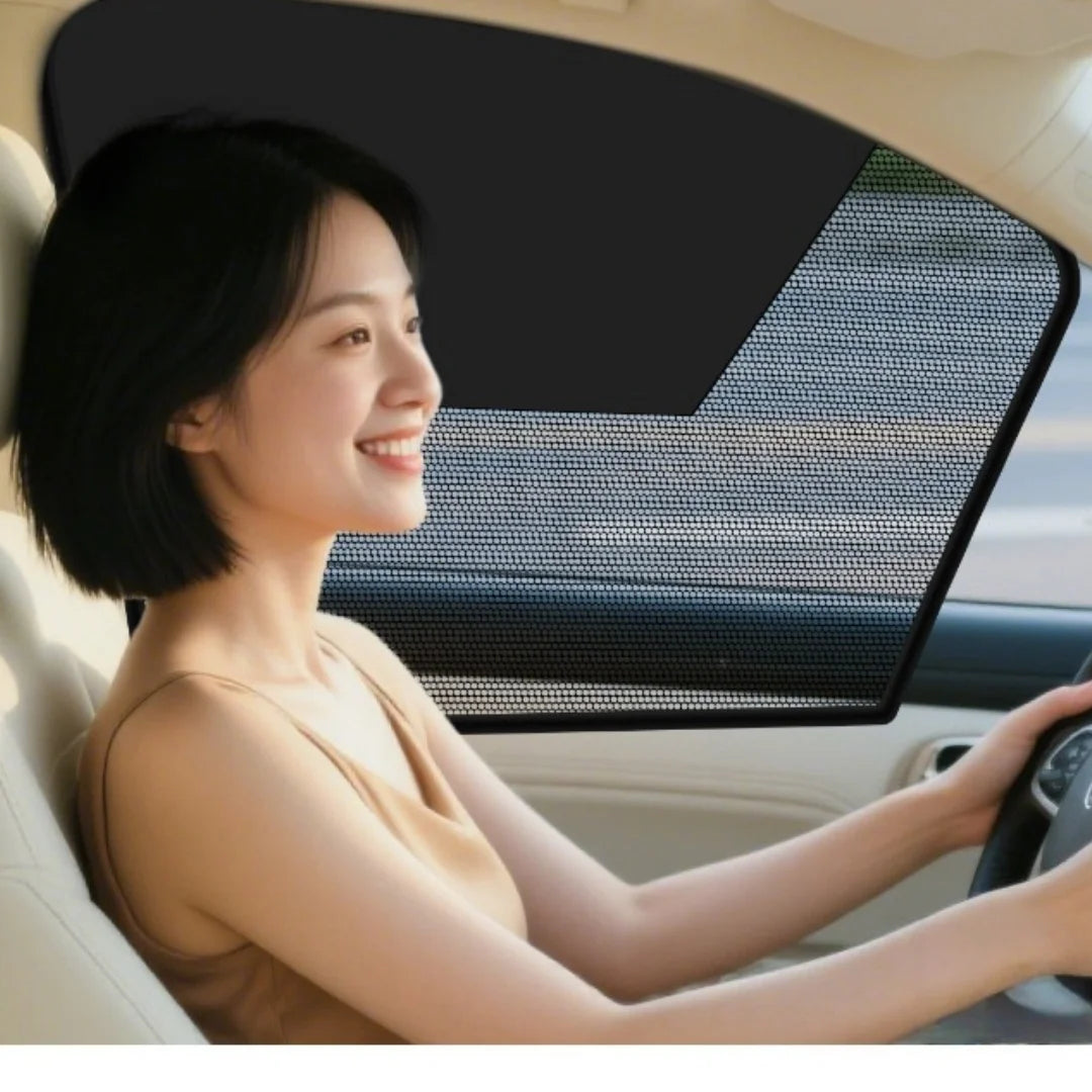 Magnetic Car Sun Shade Anti-UV Front/Rear Window Sunshield Shadow Mesh Glass Shading Curtain Auto Interior Car Privacy Shield