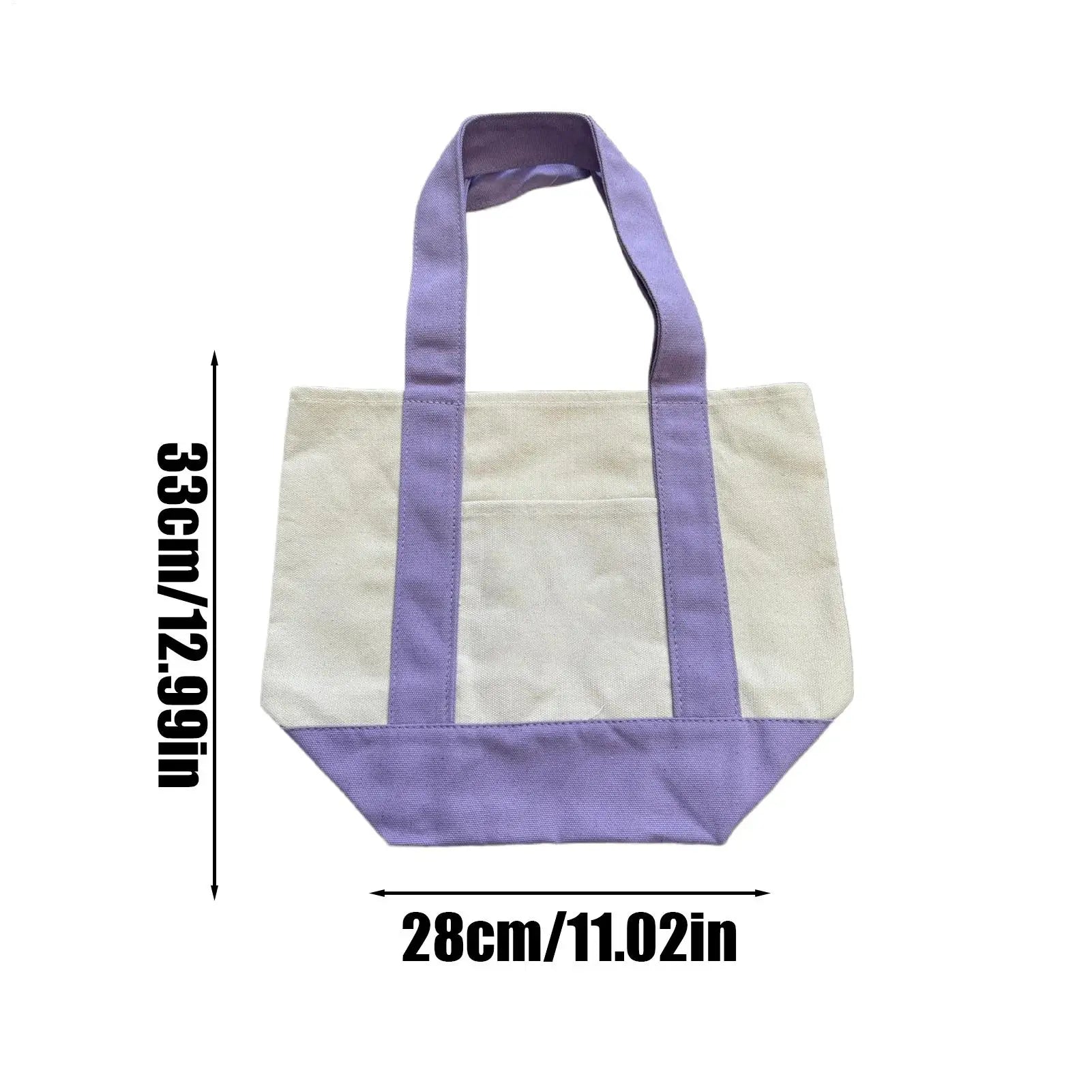 Canvas Tote Bag Large Canvas Tote Bags Reusable Grocery Carrier Fashionable Shopping Pouch For Camping  Single Shoulder Bags