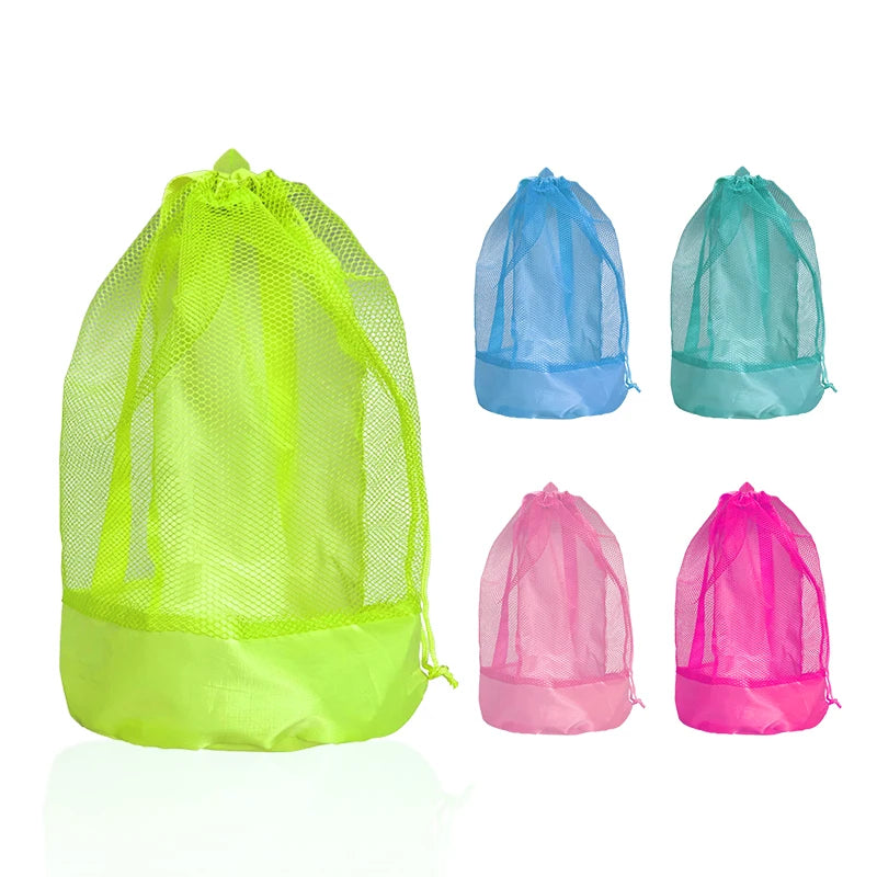 Beach toy bag, double-shoulder style, large capacity, essential for seaside activities,convenient to carry,perfect birthday gift