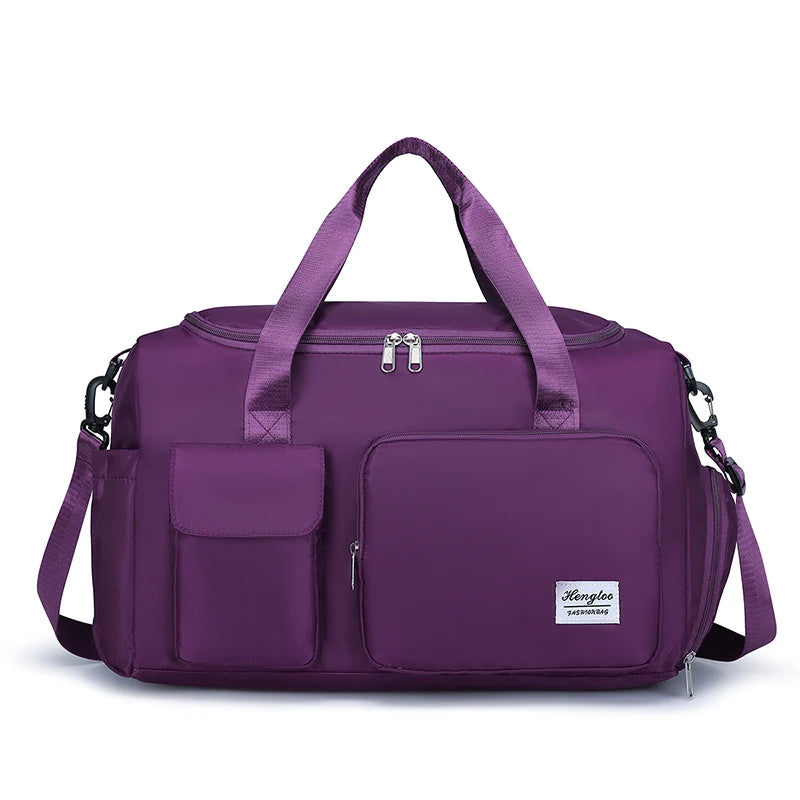 Travel Bag Large Capacity Weekender Overnight Carry On Duffle Bags with Shoe Compartment Sports Fitness Gym Bags for Women