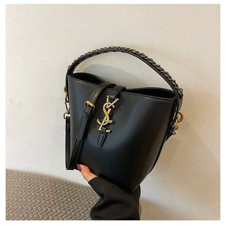 2025 Summer New! Light - Luxury Women's Bucket Bag - High - End Niche Design, Stylish Shoulder Messenger for All Occasions