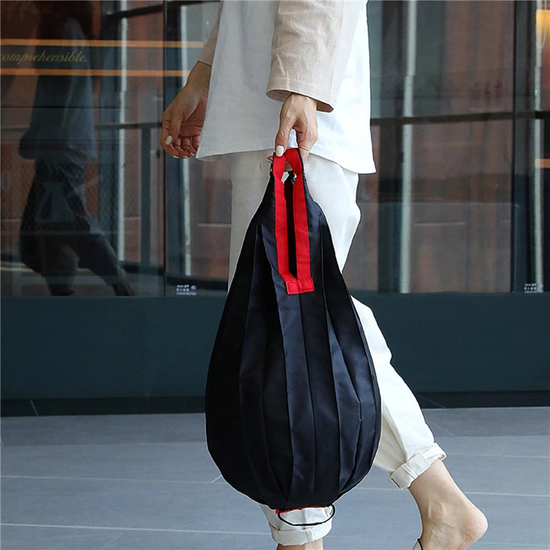 Reusable Shopping Bags Large Portable Eco-Friendly Foldable Shoulder Bag Handbag Pocket Totes Bag Folding Grocery Pouches