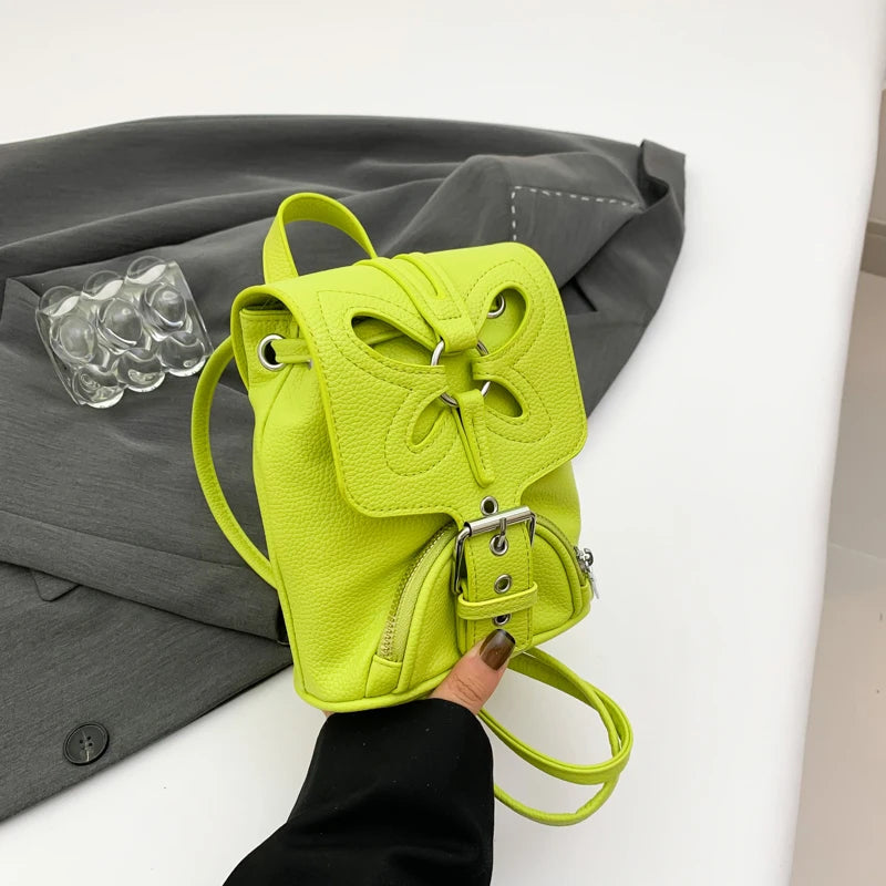 Korean Fashion Backbag Casual Travel Bag Classic Flower Backpack 2024 Pu Leather Women Bags Foreign Trade Bag Women'S Backpack