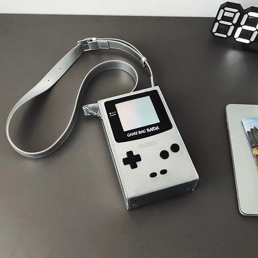 Messenger Bag for Women Game Console Shape Small Purse PU Leather Adjustable Strap Hobo Bag for Work Travel