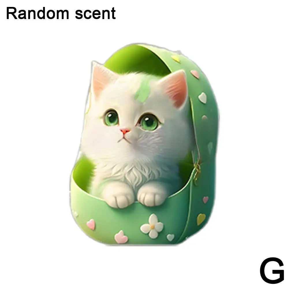 Car Outlet Vent Perfume Clips 2D Cat  Air Freshener Diffuser Conditioning Aromatherapy Perfume Clip Car Interior Decoration