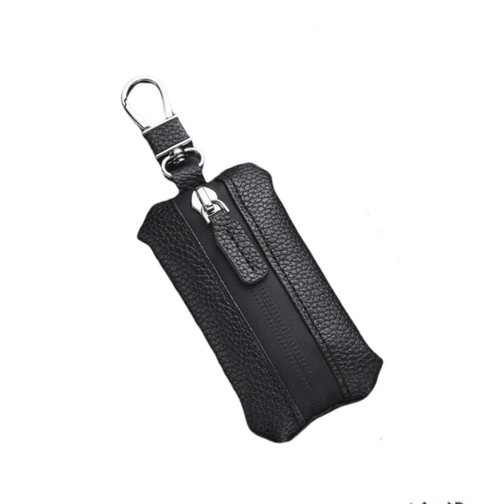 Luxury Car Key Bag Large Capacity Zipper Closure Mini Storage Bag Organizer Protection Cover Keychain Holder Travel Essential
