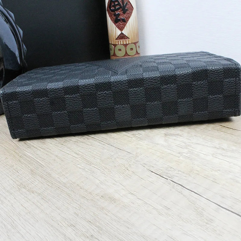 Luxury Men's Clutch Bag High-End Envelope Sle Casual Busin Wallet Trendy Handheld Soft Synthetic Leather for Young Men