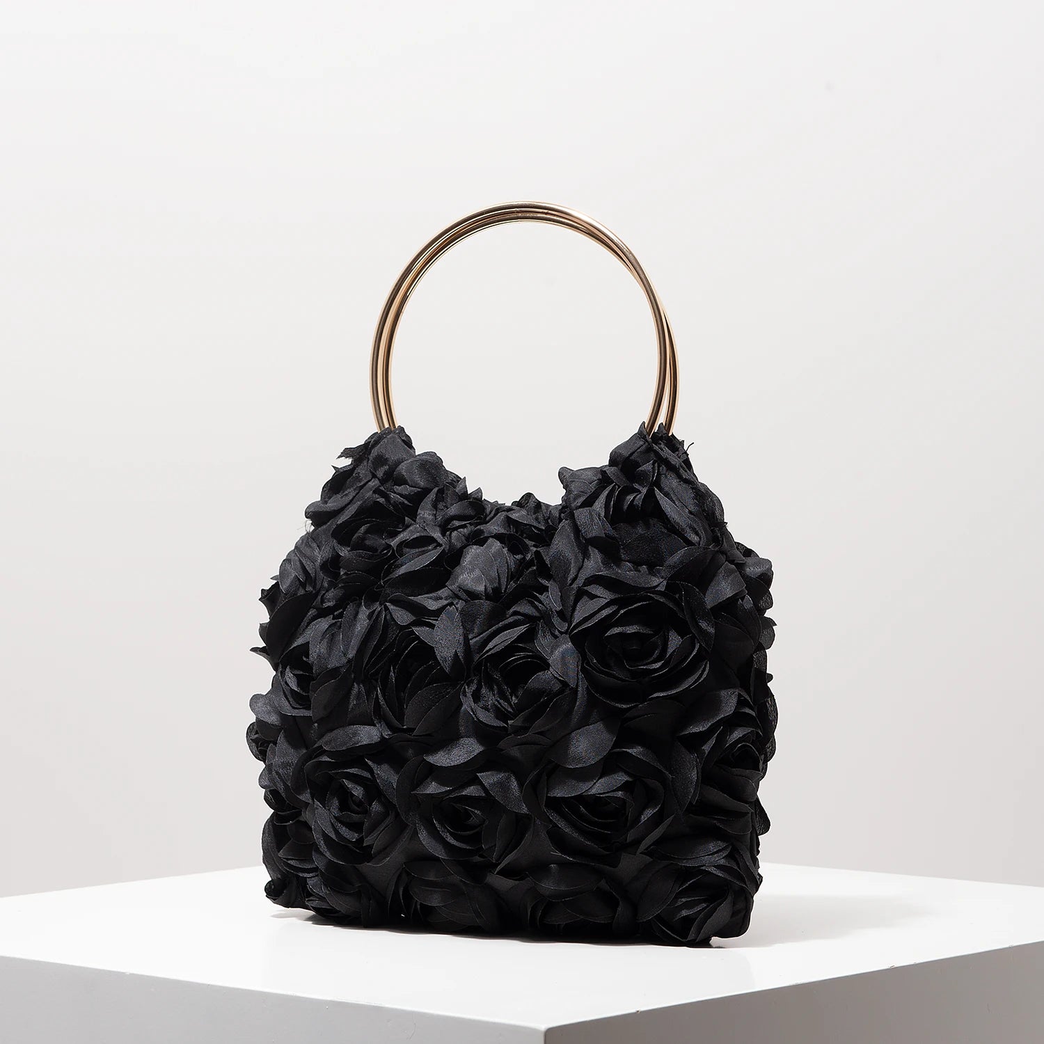 Luxury Rose Flower Tote Bags for Ladies， Prom Dresses for Women， Bag for Women Elegant， Wedding Items， Party Bag（Random Pattern）