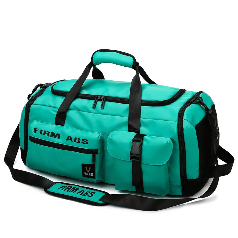 Big Sports Gym Bag Travel Duffel Bag with Wet Pocket & Shoes Compartment Outdoor Basketball Backpack Weekend Tote for Men Women