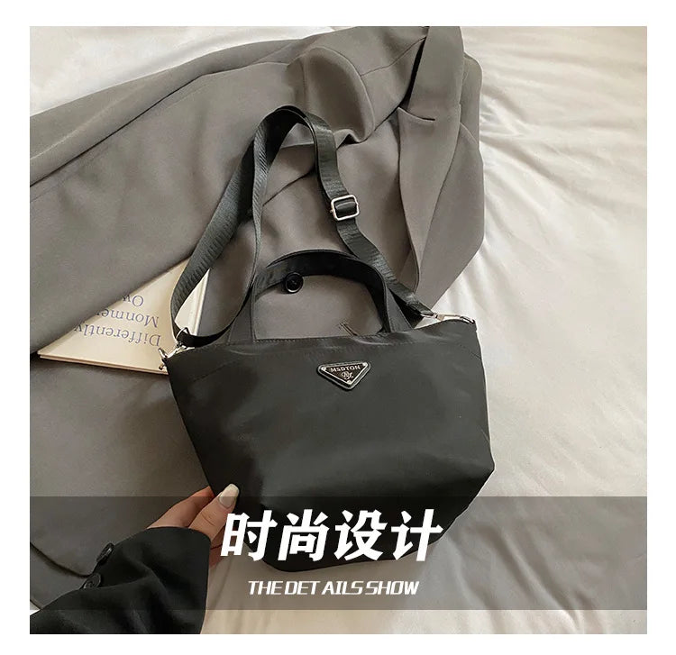 New Bag Women's 2025 Messenger Bag Fashion Shoulder Bag Simple Handbag Foreign Style Large Capacity Leisure Bag