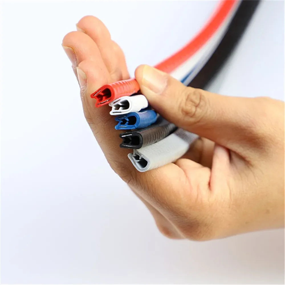 Car Door Protector Edge  With Steel CarstylingScratch Strip Guard Trim Automobile Door Noise reduction Anti Collision Protection