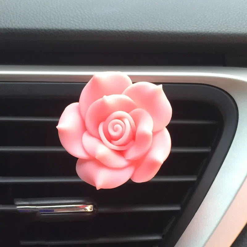 Flower Car Decor Clip Car Air Outlet Fragrant Perfume Clip Car Aroma Diffuser Air Freshener Auto Air Conditioning Clip Accessory