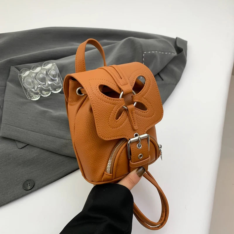 Korean Fashion Backbag Casual Travel Bag Classic Flower Backpack 2024 Pu Leather Women Bags Foreign Trade Bag Women'S Backpack