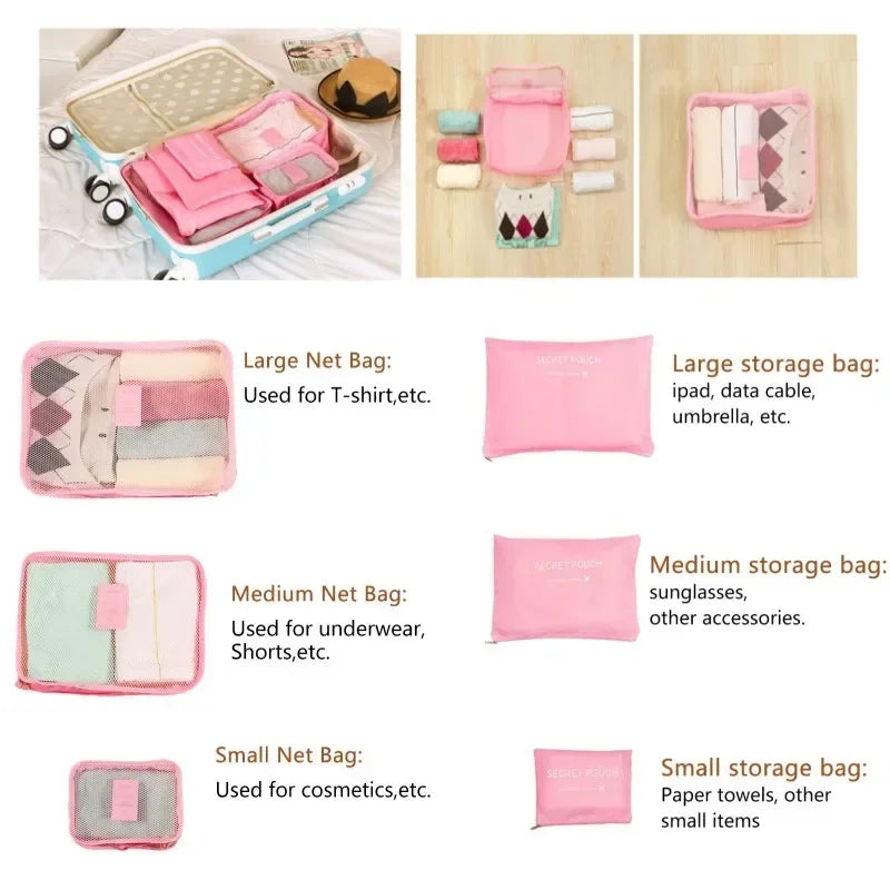 Travel Organizer Storage Bags Portable Travel Suitcases Organizer Travel Bag For Women Luggage Organizer Clothes Shoes Bag