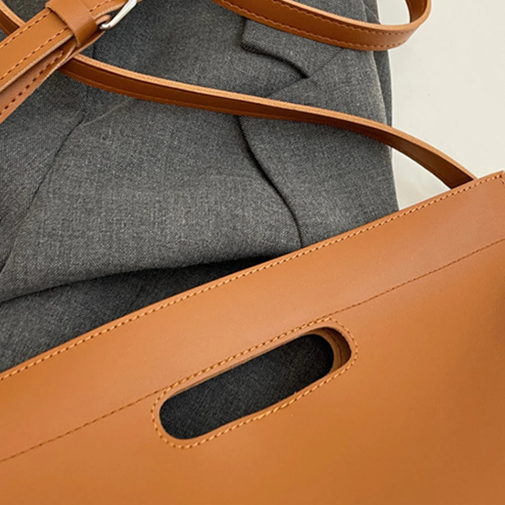 Luxury Design Fashion Laptop Bag For Woman Custom Name Business Office Daily Cross Body Briefcase Leather Large Capacity Handbag