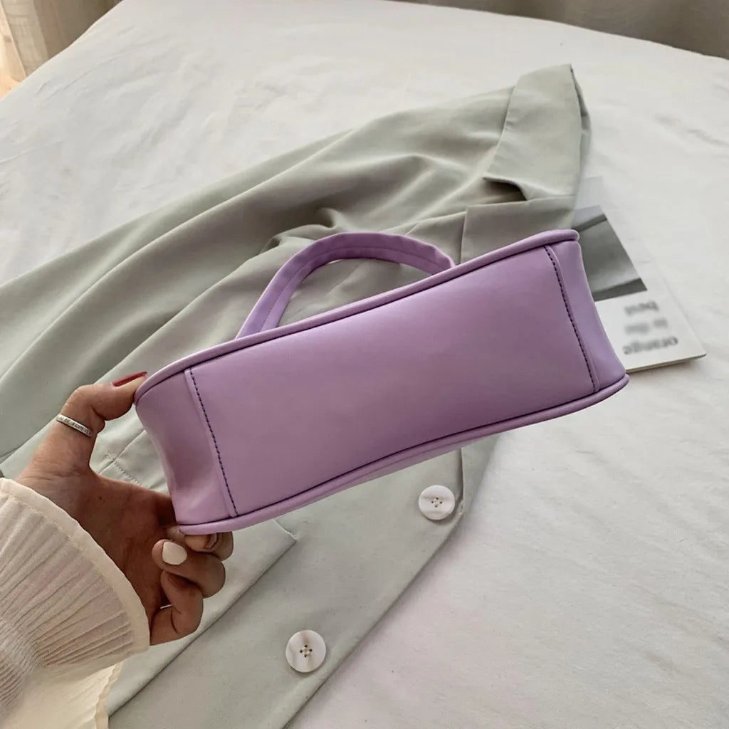 Retro Women Solid Color Zipper Phone Bag Hand Bag Shoulder Bag Armpit Bag Casual 2024 Bags For Women сумка женская