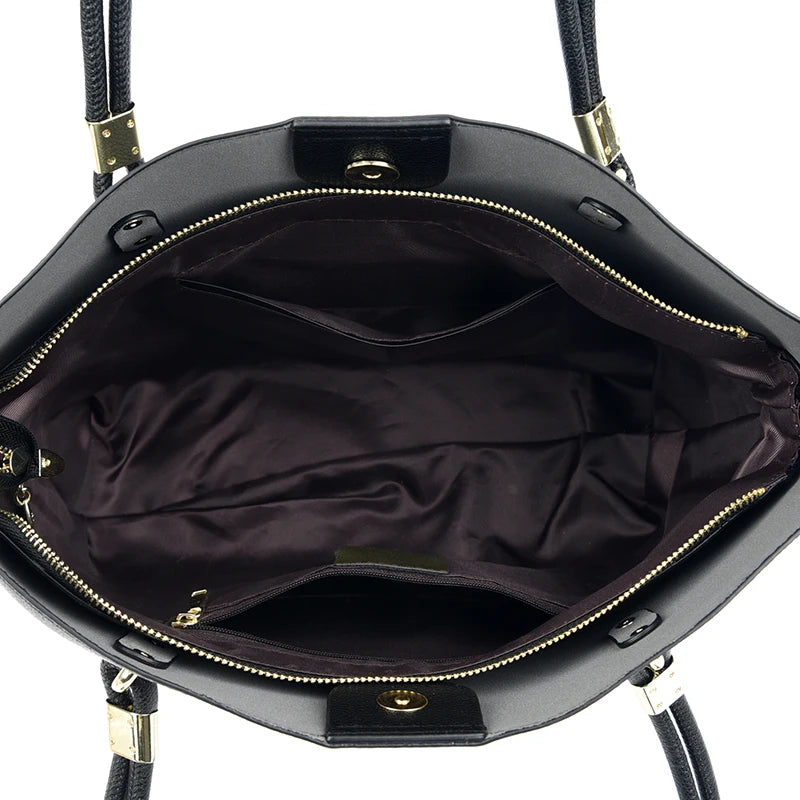 Women Hobo Bag Superior quality PU Leather Solid Shoulder Bag Bucket bag Fashion Large Capacity Handbag For School Work wallet