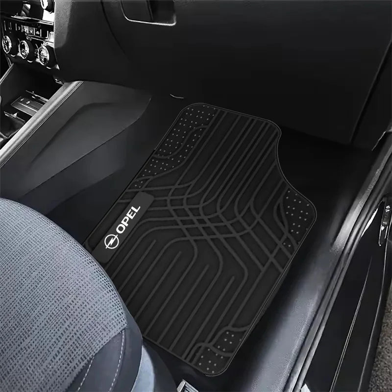 Car Floor Mat Full Set Non-Slip Auto Carpet Waterproof All-Weather For Opel Astra Insignia Corsa Zafira Meriva Mokka Vivaro H J