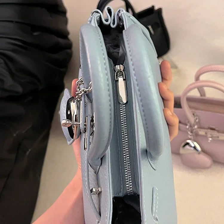 2025 new platinum bag women's versatile commuter high-end handbag messenger bag high value foreign shoulder bag