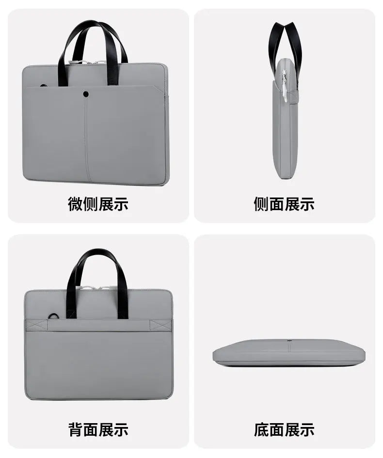 Commuting Laptop Bag, 14 Inch And 15 Inch Waterproof Crossbody Bag, Hand-held Briefcase, File Bag, Conference Materials Bag