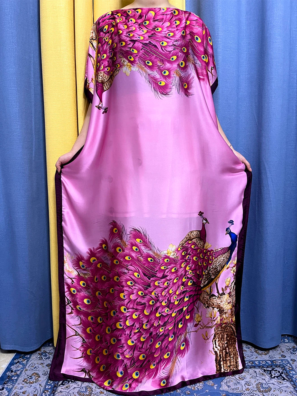 Muslim Silk Abayas For Women 2023 Fashion Print Islam Turkey Loose Elegant Femme Robe African Summer Ice Clothes With Headscarf