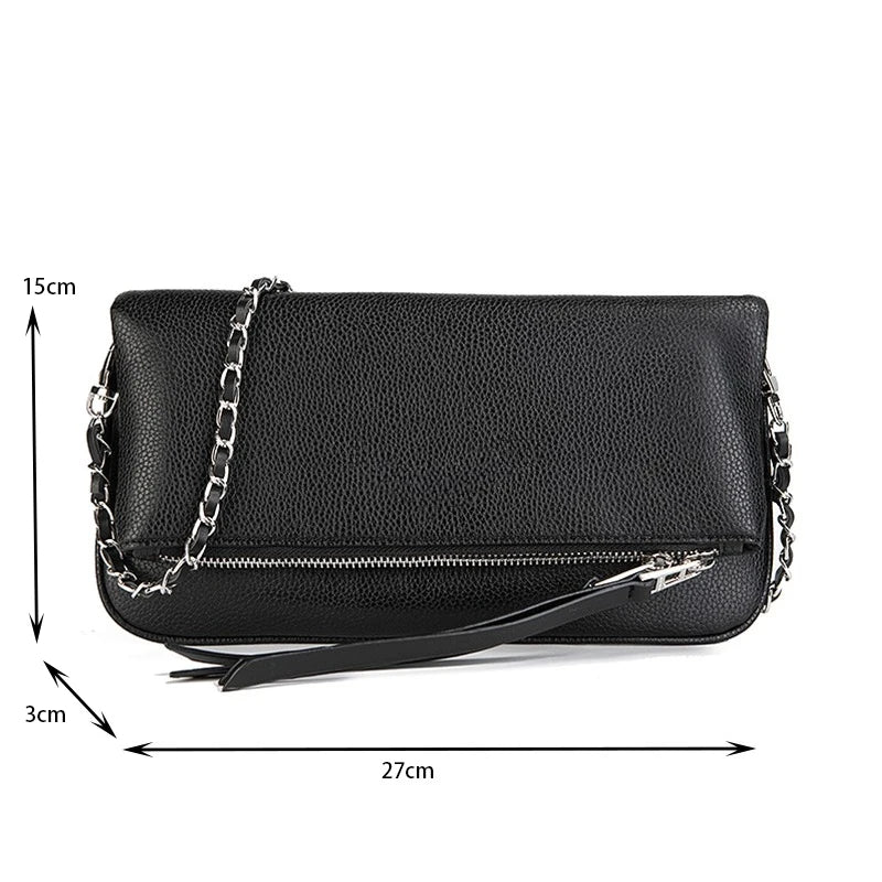 2025 New Fashion Women Wing Bag Classic Black Single-shoulder Envelope Zadigent Bag Luxurious Design Chain Crossbody Ladies Bag